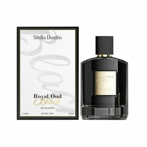 Perfume Stella Dustin - Royal Oud Black masculino ( REF. OLFATIVA Amber Wood Ajmal )