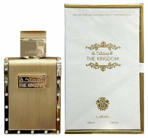 Perfume árabe The Kingdom Lattafa Masculino 100ml ( REF. OLFATIVA Le Male Elixir Jean Paul Gaultier )