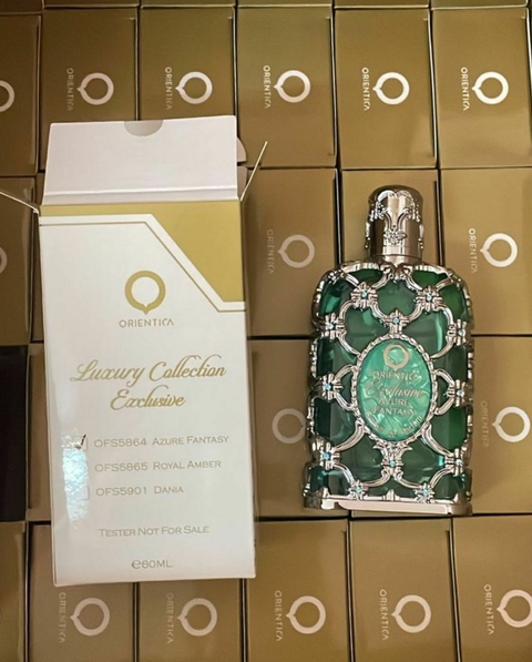 CAIXA TESTER Exclusive Azure Fantasy Orientica Premium 80ML