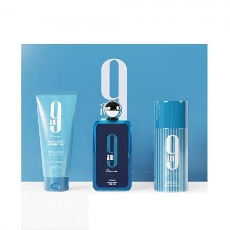 KIT 9am Dive Afnan PERFUME 100ML + GEL DE BANHO 150ML + DESODORANTE 150ML