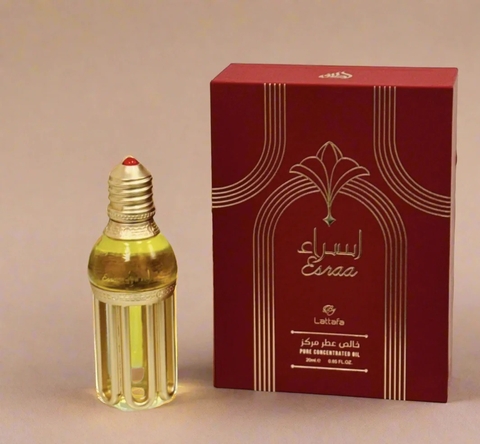 PERFUME A ÓLEO Attar Esraa Lattafa 20ML FEMININO ( REF. OLFATIVA Venom Incarnat Stéphane Humbert Lucas 777 )