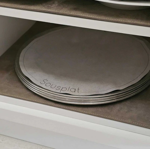 Kit Protetor Sousplat - Prata - comprar online