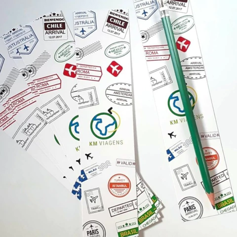 Lapis + Marcador de Página Personalizado - 100un - comprar online