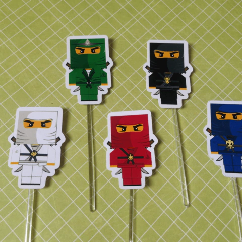 Topper de doce Tema Ninjago 20un