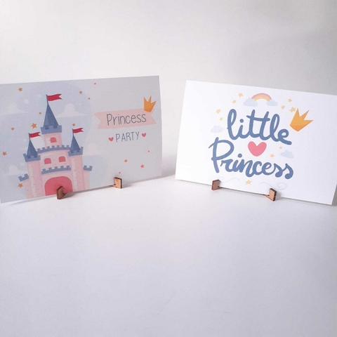 Cartão Postal 2 Princesa - Decoração Festa