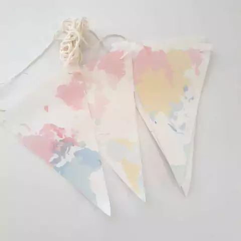 Varal de Bandeiras - Tema Candy Colors