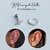 Kit Piercing Raio e Piercing 8mm cravejado - comprar online