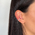Piercing Conch Minimalista Click Cravejado - Pratas La Vie