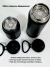 Kit 2 Garrafas Térmicas Personalizadas Nome 800ml 350ml Preta - Pratas La Vie