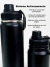 Kit 2 Garrafas Térmicas Personalizadas Nome 800ml 350ml Preta na internet