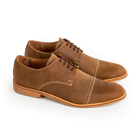 Zapato de Vestir Freddie Zap 6 Cuero Vacuno Engrasado Brown