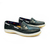 Mocasín Colegial Joaco Igna 2 cuero vacuno Marino / Blanco - comprar online