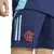 Shorts de treino masculinos do Flamengo 2025/26 da Adidas, com logo e detalhes em azul e vermelho.
