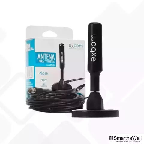 ANTENA TV DIGITAL INTERNA E EXTERNA 5M EXBOM