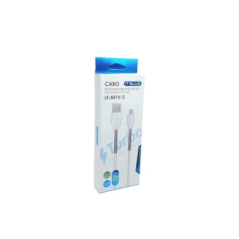 CABO DE DADOS USB + MICRO USB (V8) 2M 3.1A It-Blue