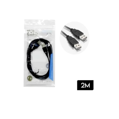 CABO USB (M) +USB (M) 2M IT-BLUE