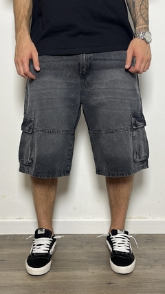 BERMUDA BAGGY CARGO GRIS