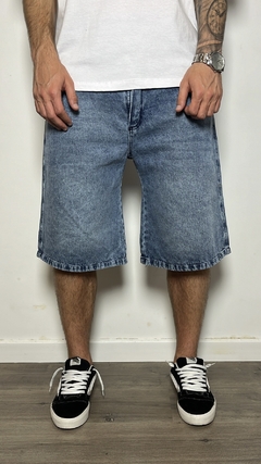 BERMUDA BAGGY AZUL CLARO