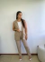Colete Over em Alfaiataria Bege AMANDA - comprar online