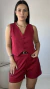 Colete Curto em Alfaiataria Vermelho PRI - comprar online