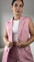 Colete Over em Alfaiataria Rosa Claro AMANDA - loja online