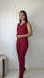 Colete Curto em Alfaiataria Vermelho PRI na internet