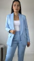 Blazer Alongado em Alfaiataria Azul Claro MAYA na internet