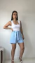 Imagem do Short em Alfaiataria Azul Claro RAFA