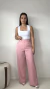Calça Pantalona em Alfaiataria Rosa Claro ADRI - comprar online