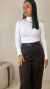 Calça Pantalona em Alfaiataria Marrom café ADRI - comprar online