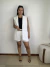 Colete Over em Alfaiataria Off White AMANDA - GAIA