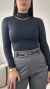 Blusa Manga Longa Preta ÁGATA - comprar online