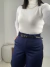 Calça Pantalona em Alfaiataria Marinho ADRI na internet