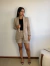 Blazer Alongado em Alfaiataria Bege MAYA - comprar online