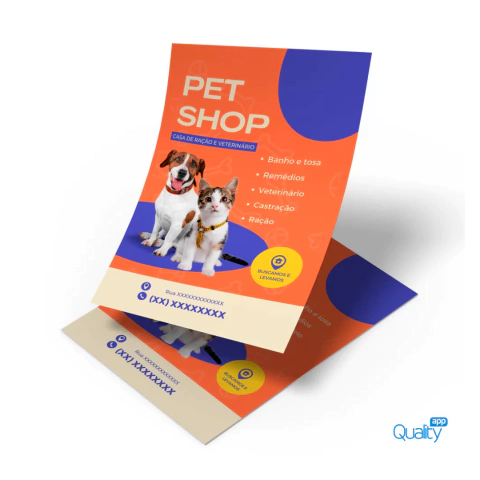 Panfletos 14x10cm - Papel Couchê 90g. - Colorido - (cópia) - (cópia)