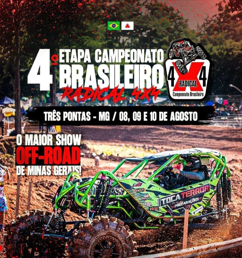 IV Etapa do Campeonato Brasileiro Radical 4x4 - Três Pontas/MG (Ingressos + Taxas) - comprar online