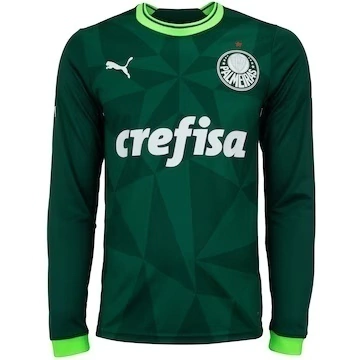 Camisa Palmeiras I 23/24 manga longa - Torcedor Puma Masculina - Verde