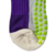 Meias Futebol Antiderrapante Cano Baixo - Roxo com detalhes no ver limão e branco - R10STORE I Artigos Esportivos