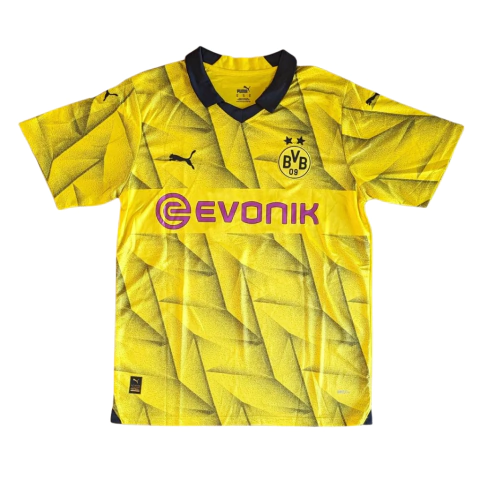 camisa do borussia dortmund-edição especial copas-2023/2024-champions league e DBF POKAL-torcedor-masculino-masculina-amarelo-amarela-puma-reus-jadon sancho-julian brandt-parte da frente