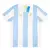Camiseta Aficionado Argentina Edición Especial 50 Años Hombre Blanca y Celeste