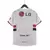 Camisa São Paulo 2007/2008 titular masculina verso, branca, listras vermelha e preta, patrocínio LG, numeração em vermelho, logo Reebok. Retro home I, usada por Miranda.