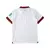 Vista traseira da camisa Third do West Ham 2024/2025, modelo masculino III, em branco com detalhes em bordô. Mostra os martelos cruzados na nuca e numeração em preto, perfeita para torcedores de Lucas Paquetá.