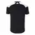 Camisa de treino Vasco 2024/2025 masculina, vista de trás, com tecido preto e detalhes brancos nos ombros. O logo da Kappa aparece na nuca e nos ombros. Modelo ideal para treinos, com conforto e estilo, representando a paixão do Vasco e jogadores como Cou