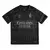 Imagem da frente da quarta camisa Milan IV Pleasures 2023/2024 masculina, versão original, na cor preto e cinza, com design gótico. Usada por Rafael Leão e Giroud.