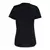 Verso da terceira camisa feminina do Flamengo 2023/2024, versão Third, modelo III, em preto com detalhes iridescentes reflexivos. A peça apresenta uma faixa horizontal vermelha na versão de jogo, com a inscrição “Uma vez Flamengo. Sempre Flamengo”. Ideal 