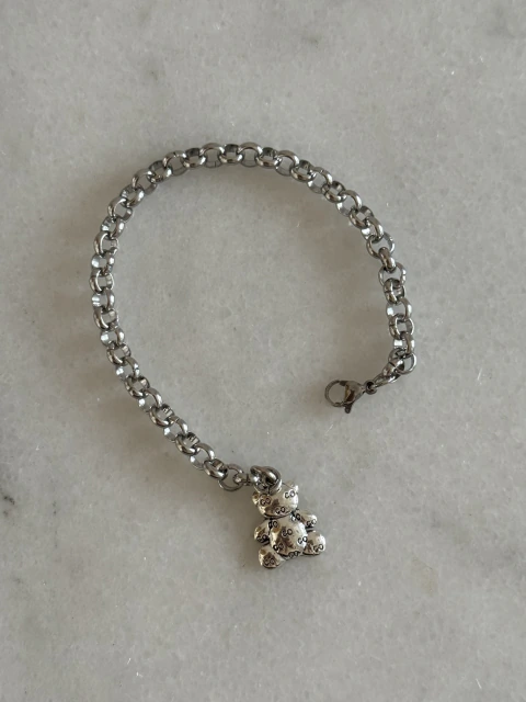 Pulsera ~Animal Love~ Osito Top Rolón 4.5mm