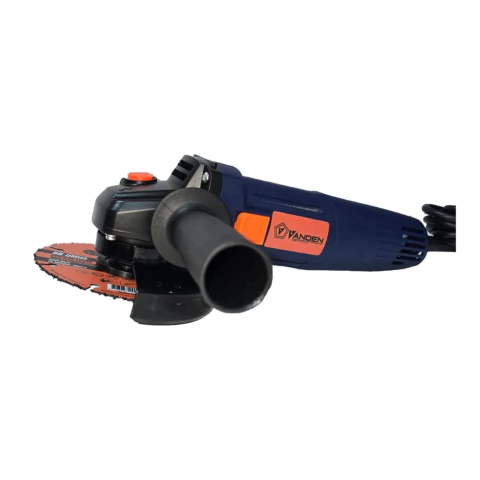 Amoladora angular eléctrica Vanden de 900W con disco de 115 mm y mango lateral negro