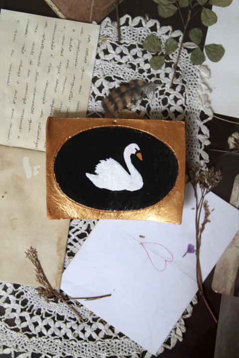 Plaquinha Cisne