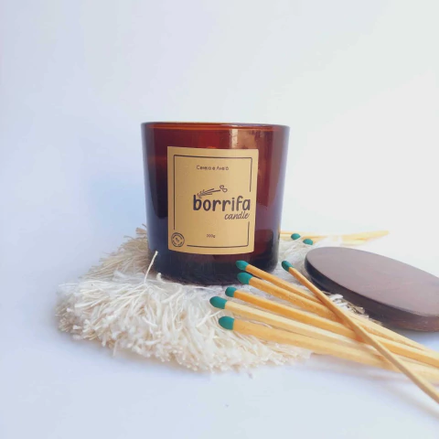 Vela âmbar Cereja e Avelã 200g - comprar online