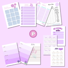 AGENDA PERPETUA FLORES LILAS (Archivos Digitales) - comprar online